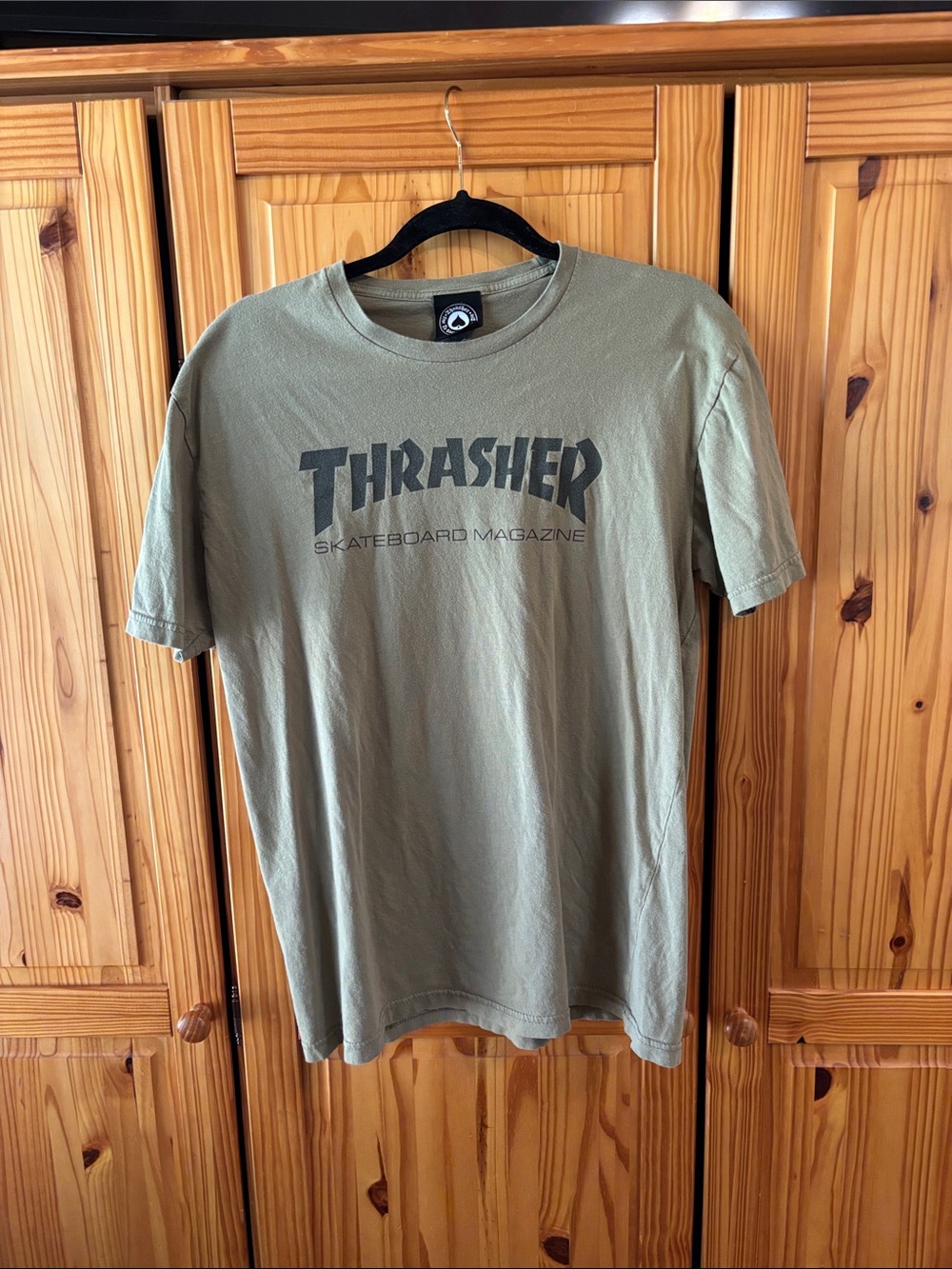 T-shirt/Men’s Thrasher Olive Green Short Sleeve